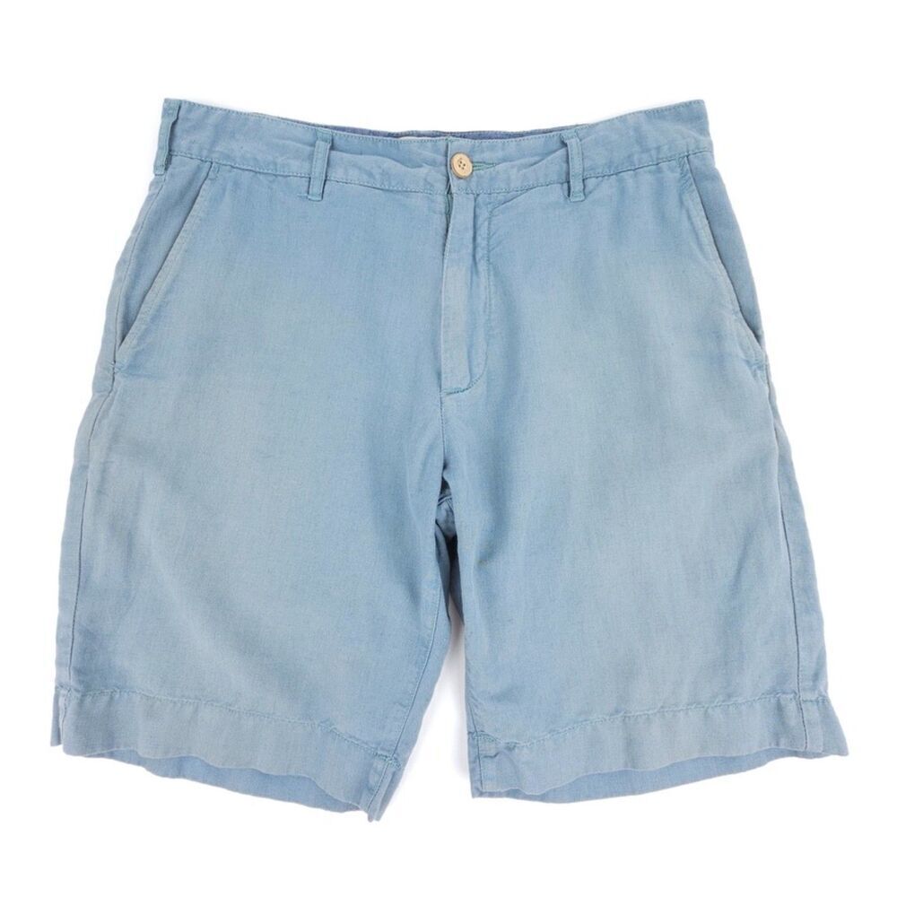 FAHERTY Malibu Linen & Cotton Chino Shorts Resort Casual Old Money Quiet Luxury